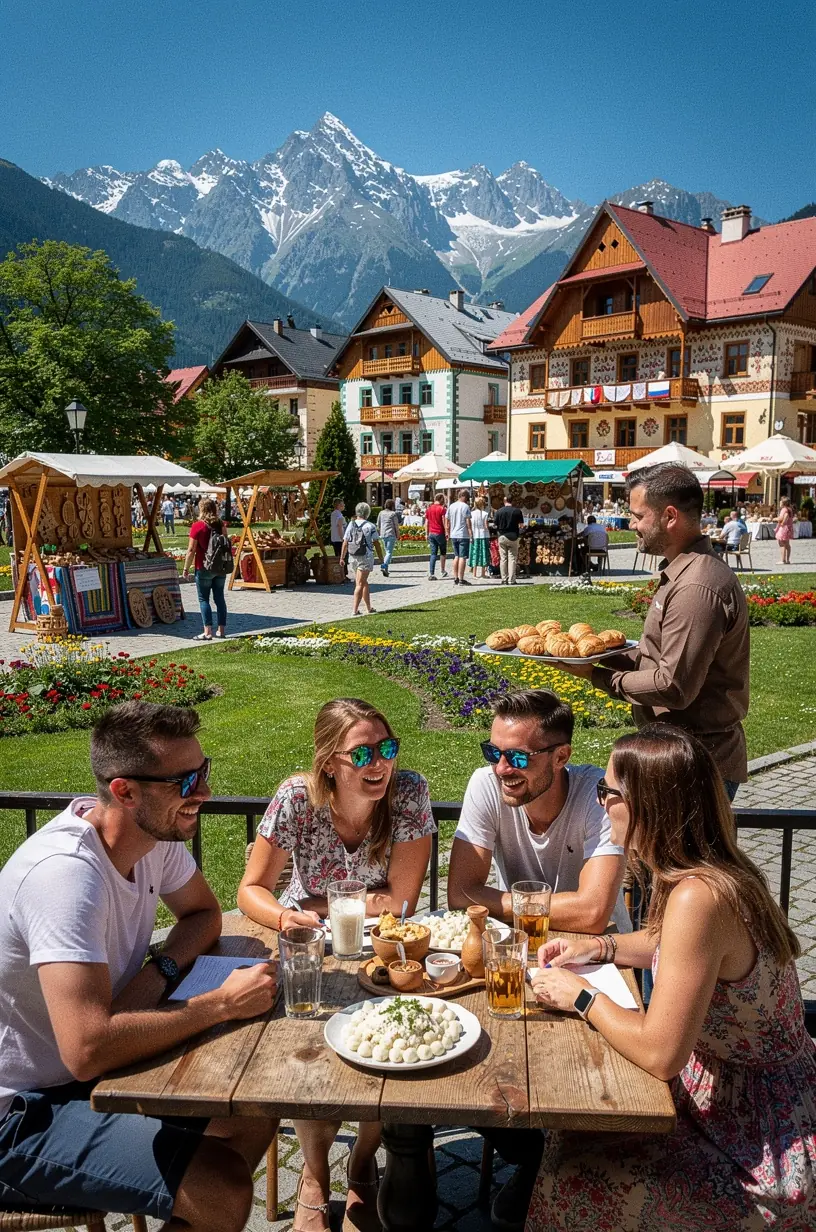 Panoramatický výhľad na Vysoké Tatry s horskými štítmi a oblakmi na obzore.
